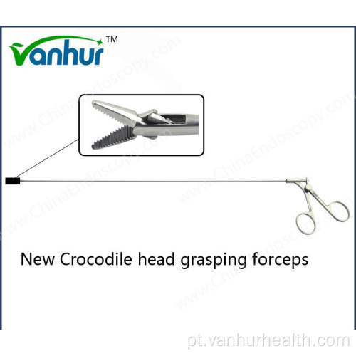 Instrumentos de broncoscopia Nova pinça de apreensão de cabeça de crocodilo